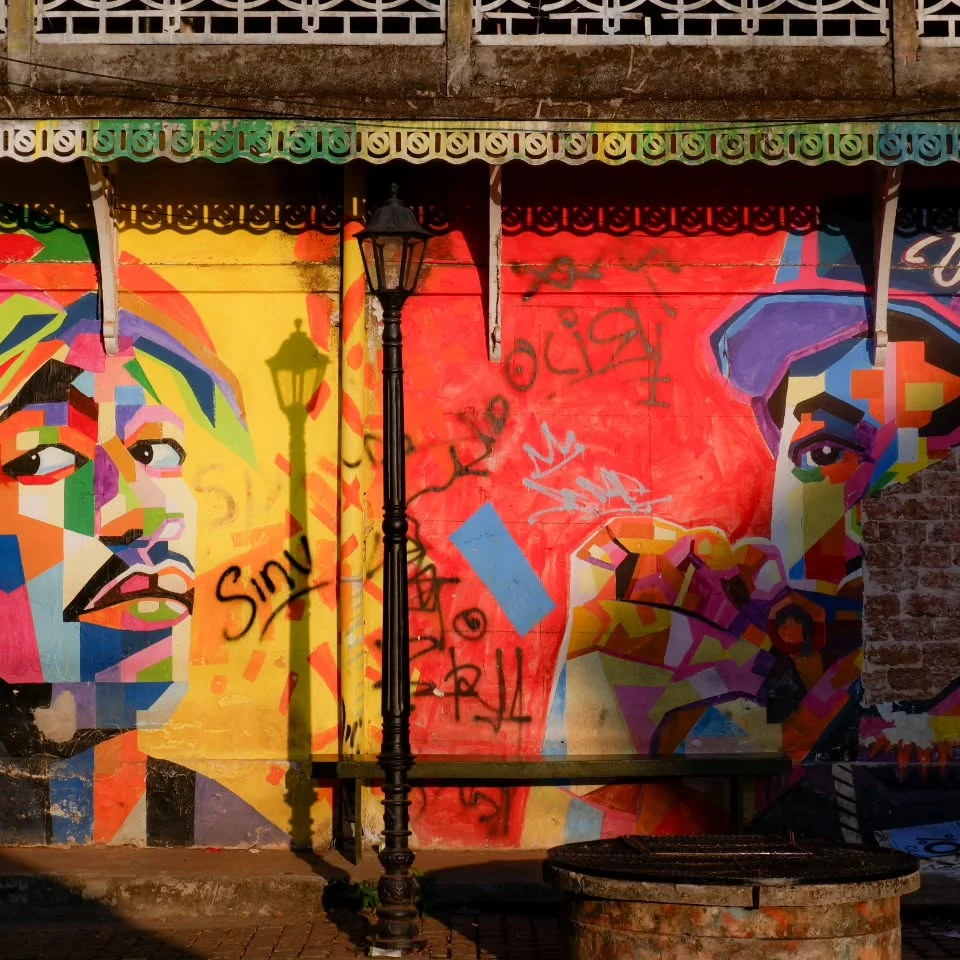 Colourful painted walls from Nawaar’s photographic notebook.